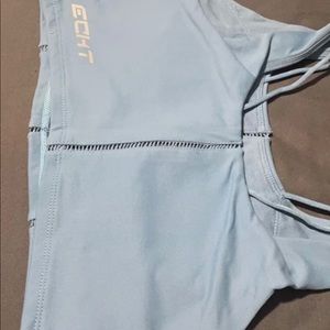 Light blue sports bra/workout top